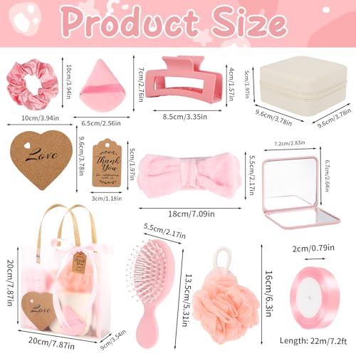 Pink Baby Shower Prize Set for Game Winners - 67 Pieces Gift Bag & More