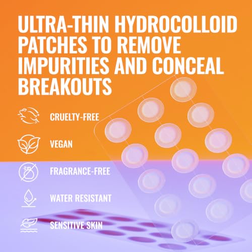 Hydrocolloid Pimple Patches 180 Count - Discreet Acne Spot Cover for All Skin Types - 3 Pack