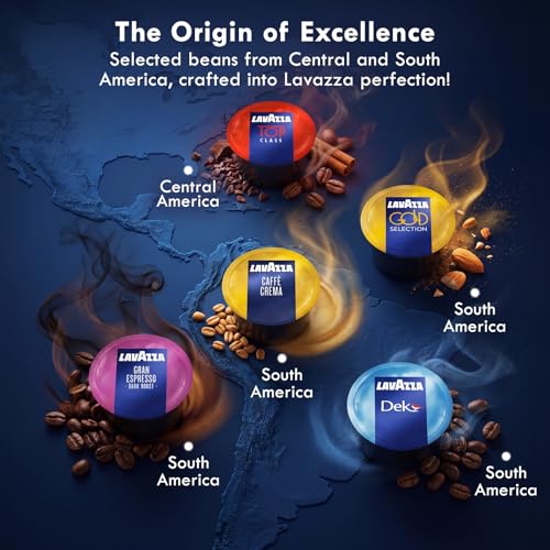 Lavazza Blue Coffee Capsules Variety Pack - 100 Pods (20 Each Flavor) - Compatible with LB Machines