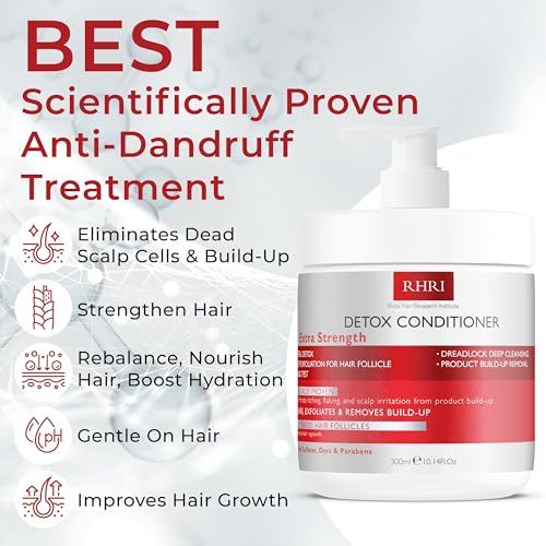 Rida Hair Research Detox Shampoo & Conditioner Set for Deep Cleansing & Hair Regrowth