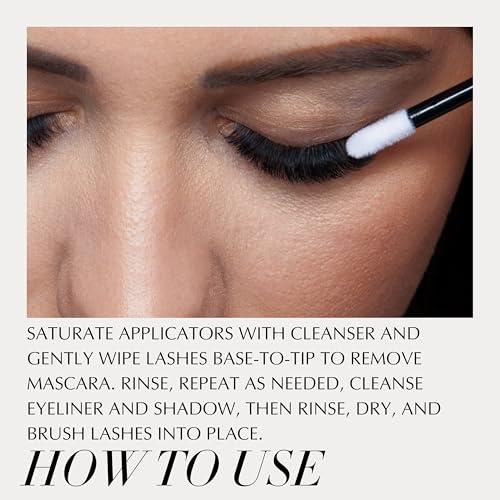 Lint-Free Lash Applicators Set - 100 Count for Eyelash Extensions & Makeup