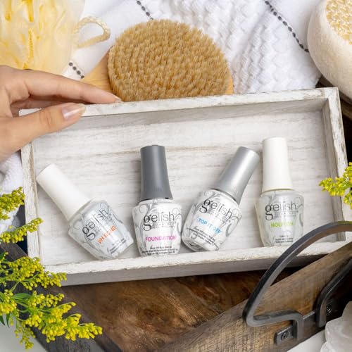 Gelish Fantastic Four Essentials Kit ? Long-Lasting, Chip-Free Shine, Durable Finish, Complete Professional Manicure System for Salon-Quality Nails at Home