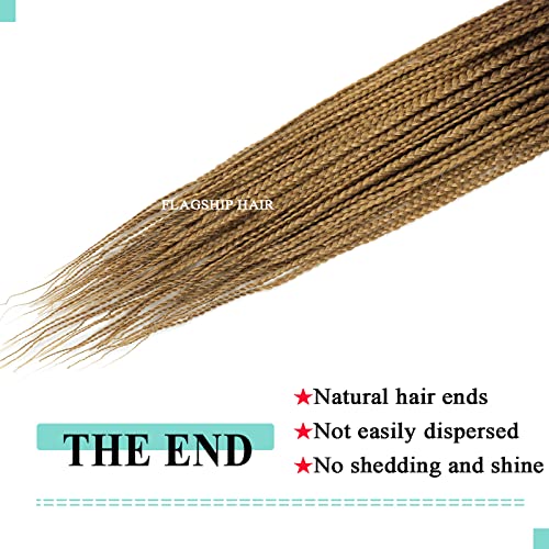 Flagship 18 Inch Crochet Box Braids 8 Packs Ombre 1B/30/27 Synthetic Hair