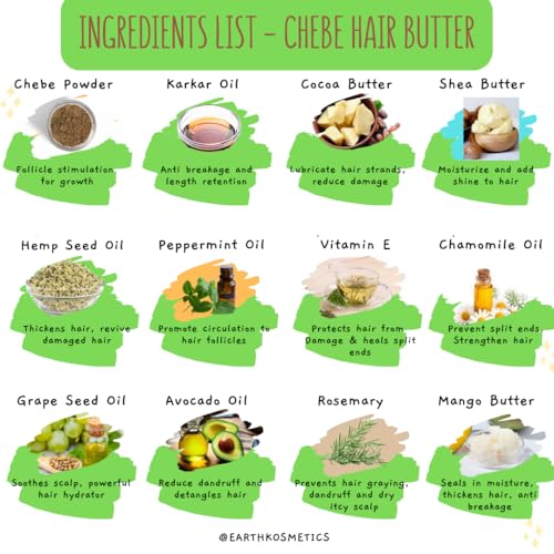 Chebe Hair Butter for Hair Growth & Strength - 6.05 oz
