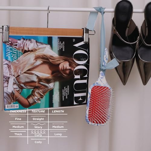 Blue Belle Denman Power Paddle Hair Brush for Detangling Styling Men Women