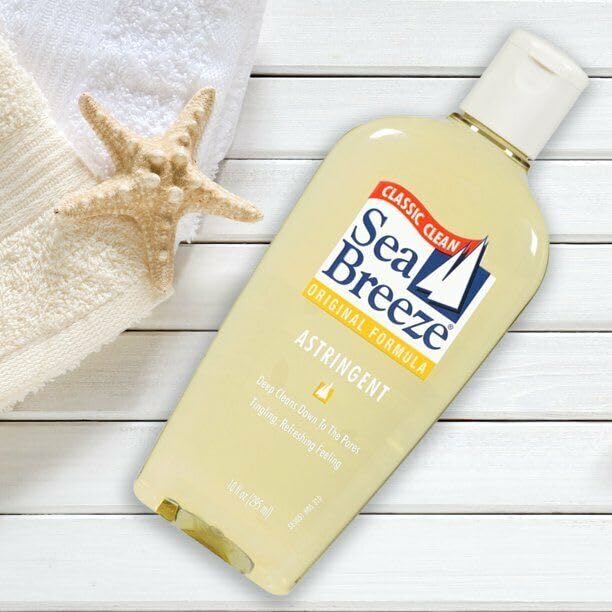 Sea Breeze Original Deep Cleaning Astringent 10oz Pack of 3 for Clearer Skin