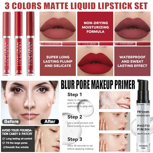 NUIBO Nude All-in-One Makeup Kit for Women - Full Face & Eye Makeup Set