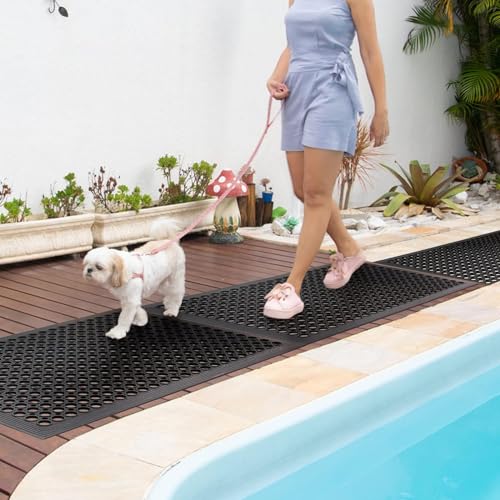 36 x 60 Inch Anti-Fatigue Rubber Floor Mat 2 Pack for Restaurant Kitchen & Garage