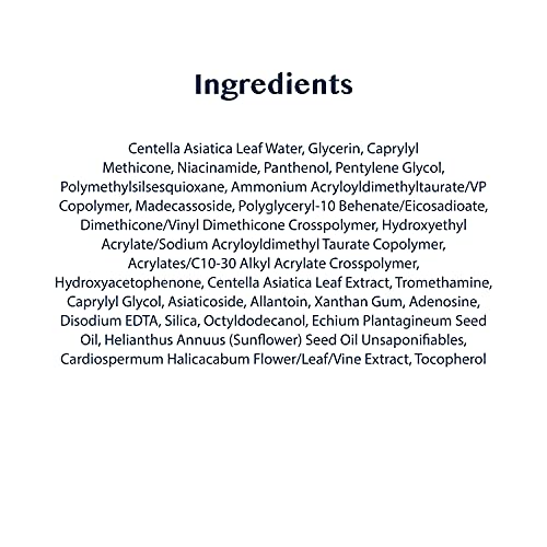 Madecassoside Cica Gel for Oily Sensitive Skin - Hydrating Soothing Gel 1.69 fl oz