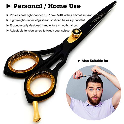 Professional Hairdresser Scissors Kit with Thinning Shears & Straight Razor