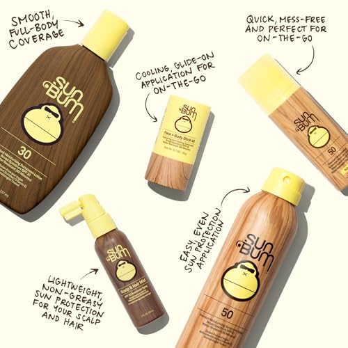 Sun Bum Sunscreen Spray SPF 30 & 50 - 6 oz Pack of 2, Vegan, Water-Resistant, Broad Spectrum UVA/UVB, Vitamin E, Hawaii 104 Act Compliant