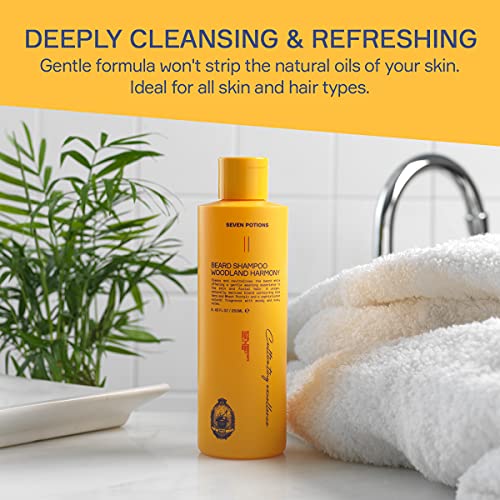 Men's Beard Shampoo Woodland Harmony Natural Vegan Gentle Cleansing Wash - 8.45 Fl Oz - Variation of THIS listing