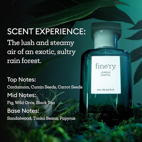 Fine'ry Jungle Santal Spicy Sandalwood Eau de Parfum & Body Mist Gift Set | Woody & Earthy Fragrance Duo for Women