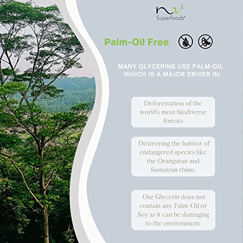 Organic Vegetable Glycerin 32oz - Palm Oil Free, USP Food Grade - Pack of 1