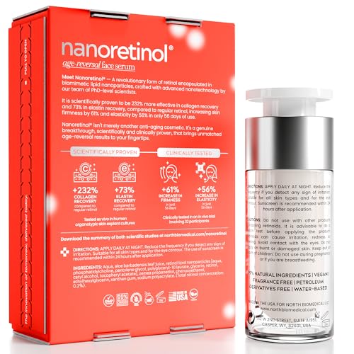 Nano Retinol Serum for Face & Eyes - Anti-Aging, Dark Spots Remover, Less Irritating
