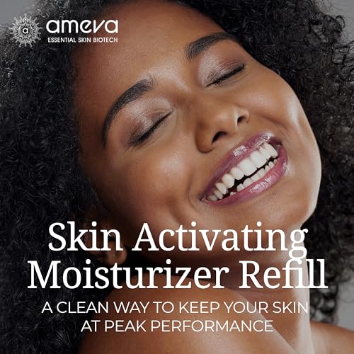 Skin Activating Moisturizer Refill: 100% Plant-Based, Vegan, Anti-Aging Formula, For Sensitive Skin, Boosts Collagen, Hyaluronic Acid and Retinol, Reduces Redness, Jojoba Oil, Ceramides
