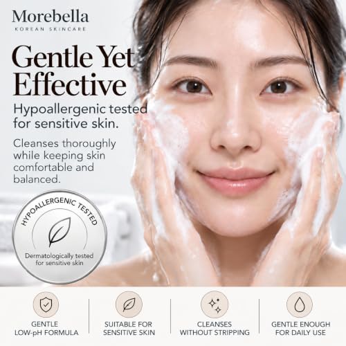 Morebella Hypoallergenic Low pH Facial Cleanser for Oily & Sensitive Skin