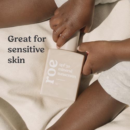 Roe Wellness Baby Mineral Sunscreen SPF 30 1.76 oz - Reef Safe, Non-Greasy, Paraben-Free, For Toddlers & Newborns
