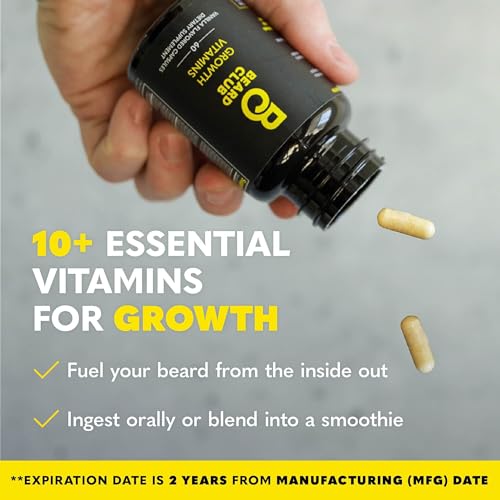 Premium Beard Growth Kit Sandalwood - Oil, Vitamins, Brush & Spray for Men