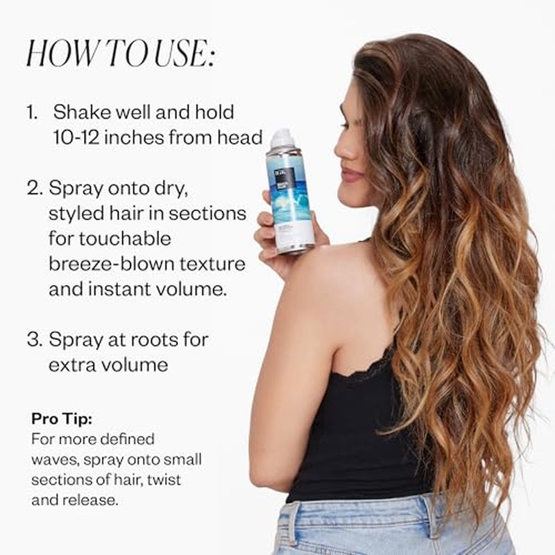 IGK BEACH CLUB Volumizing Texture Spray, volumizing hair products, hair spray flexible hold, beach waves spray, beach wave spray for hair, 5 Oz