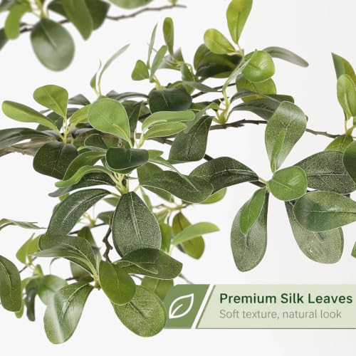 7ft Artificial Olive Tree with Realistic Trunk & Lifelike Leaves - Indoor Decor