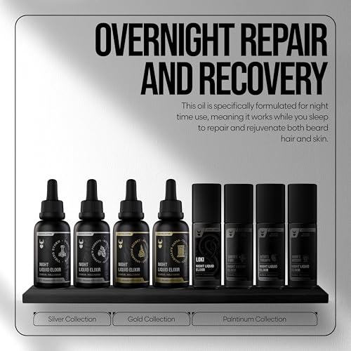 Night Liquid Elixir Beard Oil - Platinum Collection - Aesir's Triumph, 1.35 Fl oz