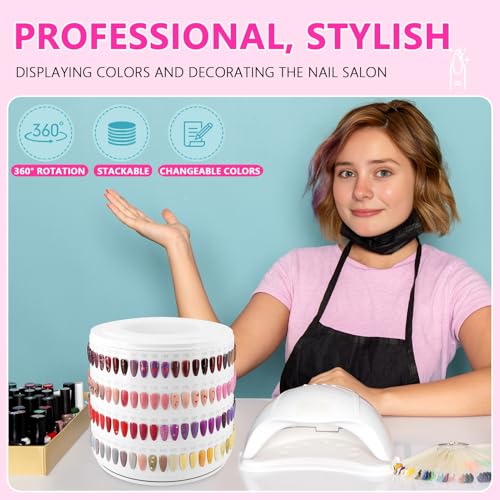 I¡¤B¡¤N G Nail Polish Display Book 200 Colors, Professional Nail Color Display Show Nails Sample Book (CS200)