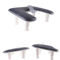 Manicure Arm Rest with 360° Rotating Phone Holder – Black (Variation: Black)