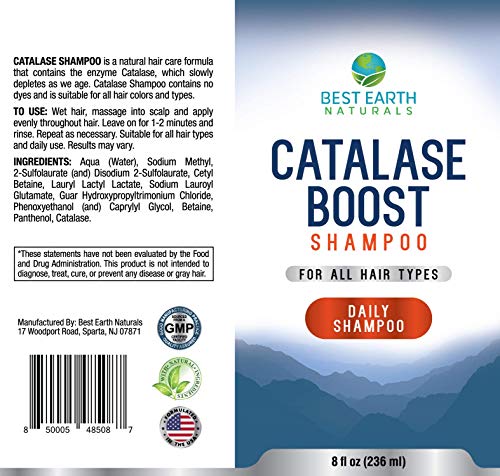 Best Earth Naturals Catalase Shampoo for Hair Vitality - 8 fl oz