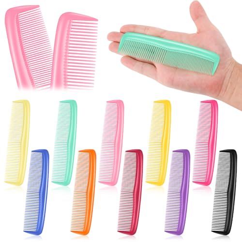 HOFASON 200 Pack Colorful Travel Hair Combs - Individually Wrapped for Women & Kids