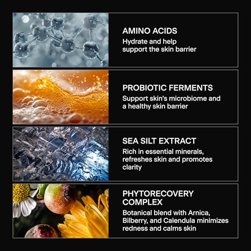 Caldera + Lab The Clean Slate | Men's Organic Foaming Facial Cleanser for Dry, Sensitive, & Normal Skin ? Vegan, Natural & Antioxidant Packed Exfoliating Face Wash