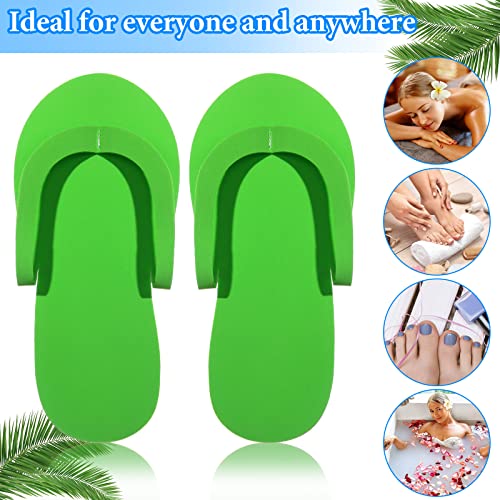 Janmercy 90 Pcs Pedicure Foam Disposable Slippers for Guests - Multi-Color