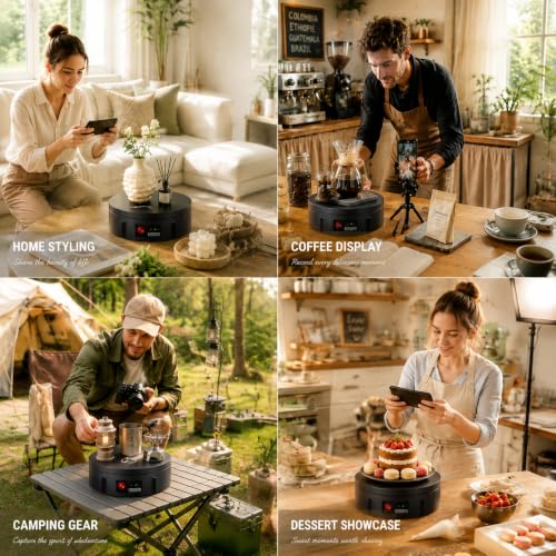JAYEGT Motorized Rotating Display Stand 360° for Product Photography & Live Show
