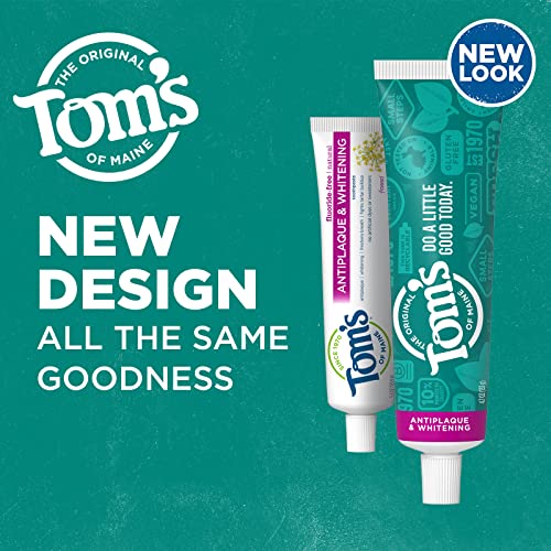 Tom's of Maine Fluoride-Free Antiplaque & Whitening Toothpaste, Fennel, 11 oz