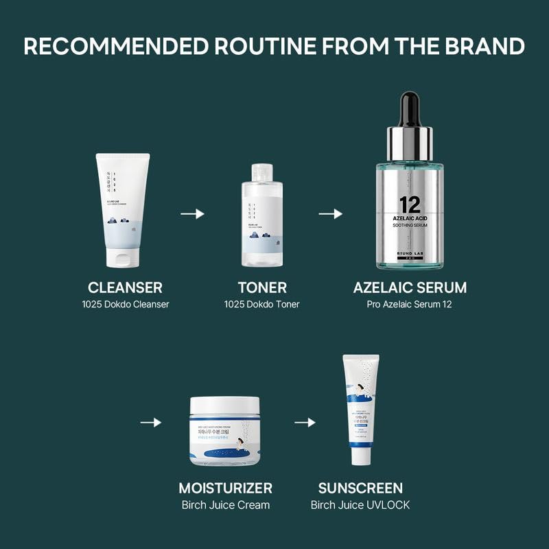Azelaic Acid Serum 12% for Rosacea & Acne Prone Skin - Soothing & Brightening