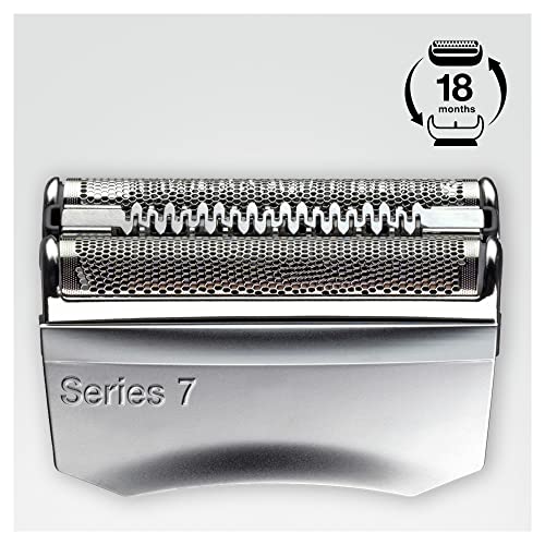 Replacement Shaver Head for Braun Series 7 70S - 4 Pack, Silver & Clean & Renew