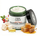 Forge & Harbor Grass-Fed Whipped Tallow & Honey Balm ? Deep Moisture Face & Body Cream with Manuka Honey, Vitamin E, Rosehip | For Rosacea, Eczema, Dry, Wrinkles & Sensitive Skin (4oz)