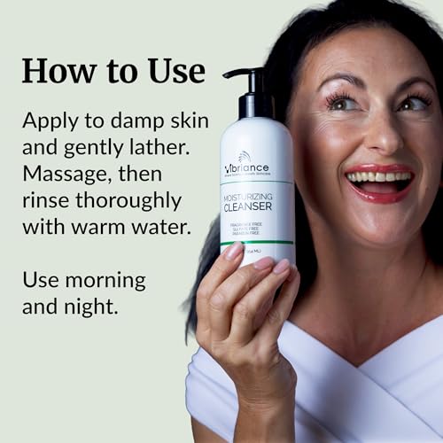 Vibriance Moisturizing Oil-to-Foam Face Cleanser 12 fl oz for Dry & Sensitive Skin