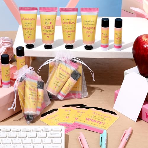 24-Piece Teacher Appreciation Gift Set with Hand Cream, Lip Balm & Cards - Variation of THIS listing
