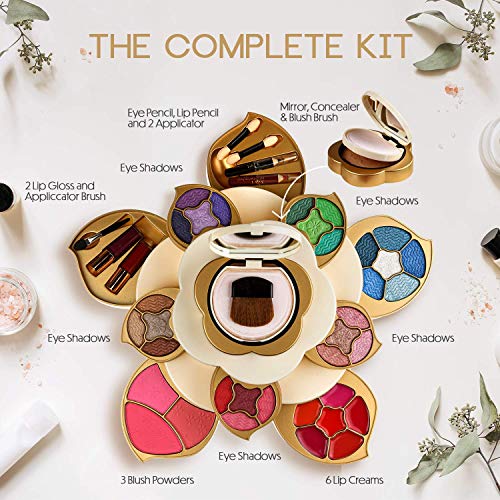 Flower All In One Makeup Kit for Teens and Women & CoralBeau Nail Kit for Girls