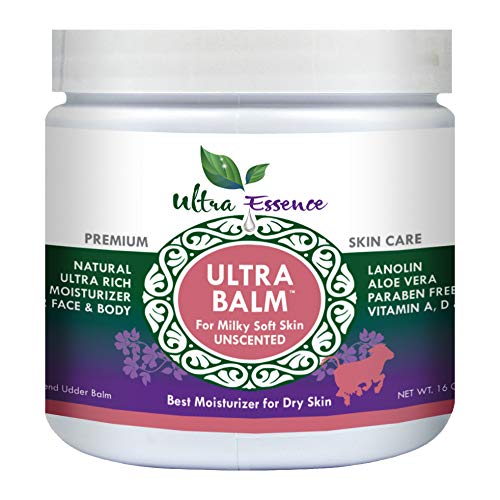 Daily Moisturizer 16 oz For Dry Itchy Skin, Psoriasis and Eczema, Contains Lanolin, Vitamins A, D & E, Aloe Vera, To Moisturize Face, Body, Dry Hands & Cracked Heels (Unscented)