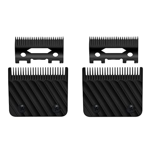 FX603B Black Graphite Fade Replacement Blades compatible with BaBylissPRO Barberology Replacement Clipper fade Blades FX870/FXF880/FX810/FX825/FX673N,2 Pcs