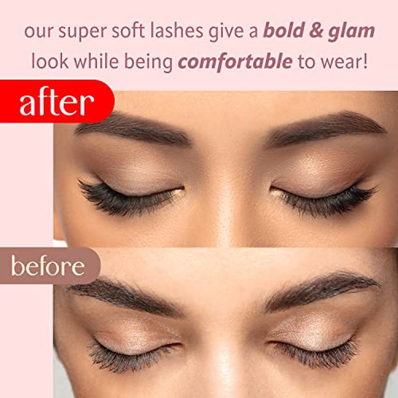 Lash Cluster At-Home Lash Extensions Kit / 10-16mm C-Curl Natural Glam / 60 Clusters/Bond & Seal Glue/milk peach¢â / Individual Cluster Lashes Soft Fluffy/DIY Salon-Quality Kit