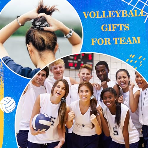 Volleyball Team Gift Set with Cosmetic Bags Mirrors Hair Scrunchies Bracelets - 60 Pieces - Variation of Volleyball