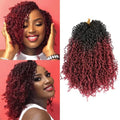 DRSSTIC 8 Inch TBUG Yanky Twist Crochet Hair 9 Pack Short Passion Twists for Women