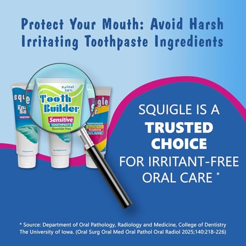Fluoride-Free Sensitive Toothpaste 6-Pack with Xylitol - Unflavored 4oz