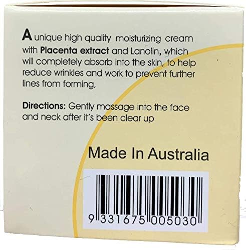 Costar Sheep Placenta Cream – 100g – 24-Hour Slow Release Formula with Placenta Extract and Lanolin – Hydrating and Correcting Skin Cream – Made in Australia