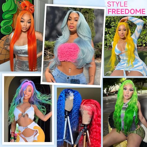 28 Inch Blonde Human Hair Lace Front Wig 13x6 HD Body Wave for Women