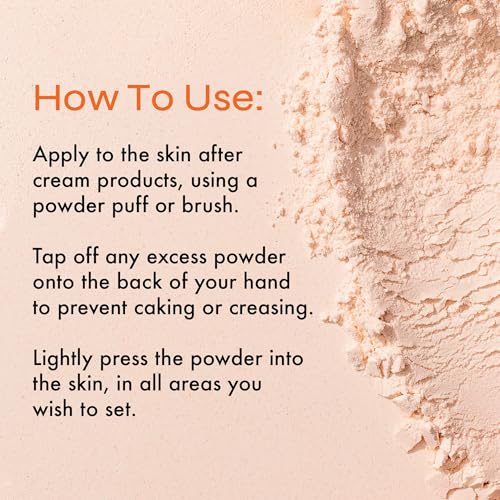The Beauty Crop Vitamin Babe Setting Powder - Talc-Free Loose Powder for Flawless Finish - Medium Shade - 0.35 oz