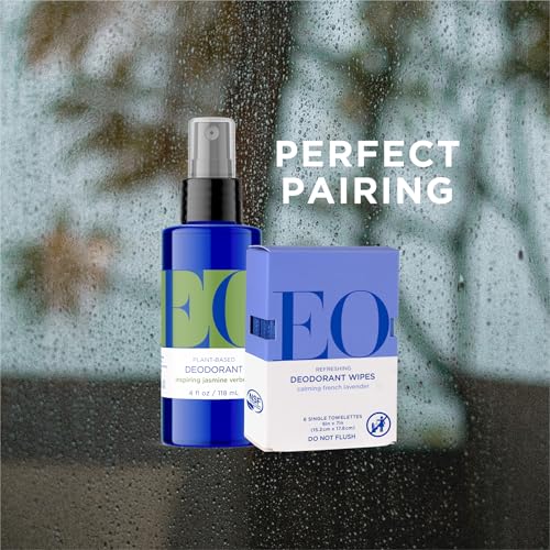 EO Aluminum Free Deodorant Spray - Jasmine Verbena 4 oz Pack of 3